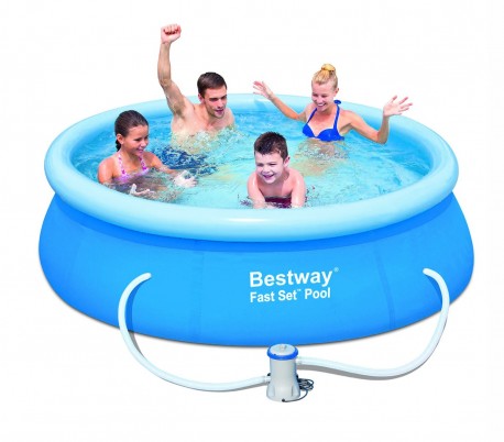 57268 Piscina redonda Bestway 244 x 66 cm PVC con motor