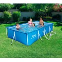 56424 Piscina de suelo estructural con motor Bestway 400 x 211 x 81 cm 