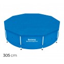  58036 Cubierta para piscina sobre tierra Bestway lámina polietileno de 305 cm