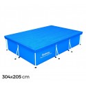 58106 Cubierta piscina rectangular de 304x205 cm de PVC Bestway 