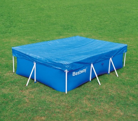 58106 Cubierta piscina rectangular de 304x205 cm de PVC Bestway 