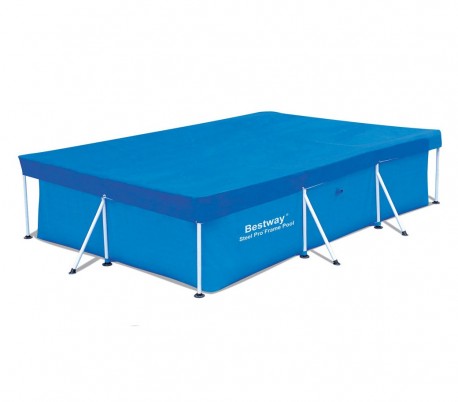 58106 Cubierta piscina rectangular de 304x205 cm de PVC Bestway 