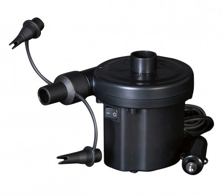 62097 Mini Compresor bomba Bestway 3 válvulas con el adaptador coche de 12V 