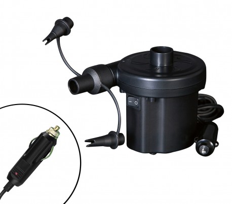 62097 Mini Compresor bomba Bestway 3 válvulas con el adaptador coche de 12V 