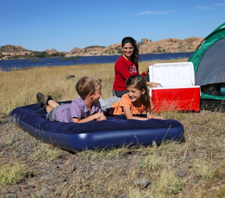 67001 colchón inflable 2 plazas Bestway Flocked azul 188x99x22 cm 