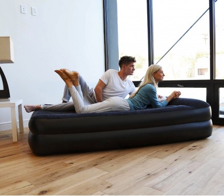 67403 Bestway Colchón de matrimonio inflable con bomba de 203x152x46