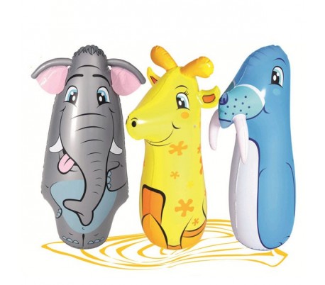 52152 Pungiball inflable Bestway para niño y niña en 3 animales