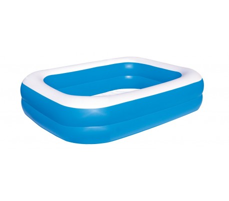 54005 Piscina rectangular inflable Bestway familia 2 anillos 201 x 150 x 51 cm 