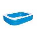 54005 Piscina rectangular inflable Bestway familia 2 anillos 201 x 150 x 51 cm 