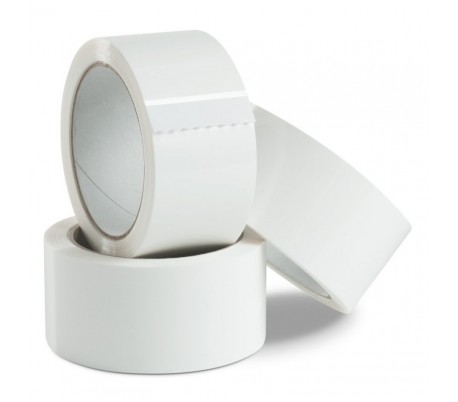 6 pz Cinta adhesiva embalaje 50 mm x 132 m BLANCO HECHO EN ITALIA