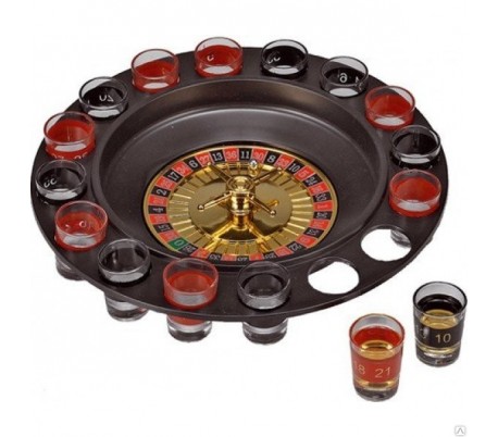 793988 Ruleta con cristalería alcohólica incluyendo juego de beber 