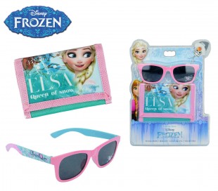 WD17039 Set de gafas de sol con cartera de la Frozen