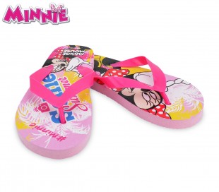 WD16983 Chanclas infantiles de goma con motivo de Minnie Mouse 