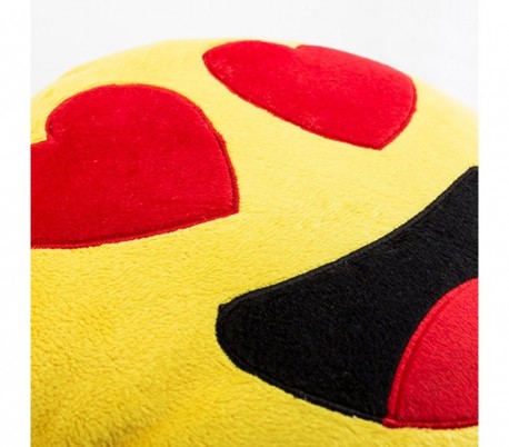  621038 Almohada de emoticono de pequeños corazones emoji 30 cm de diametro