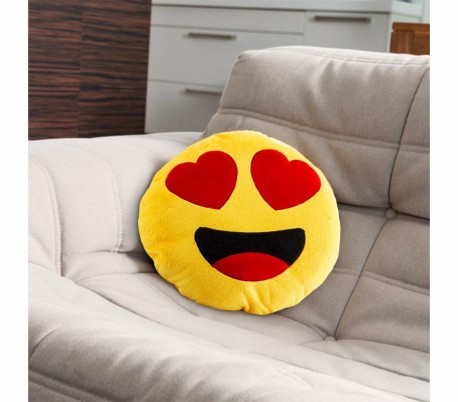  621038 Almohada de emoticono de pequeños corazones emoji 30 cm de diametro
