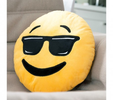  621038 Almohada de emoticono de pequeños corazones emoji 30 cm de diametro