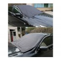 2270 Manta parabrisas coche cubierta de nieve hielo y sol NEGRO con imanes 