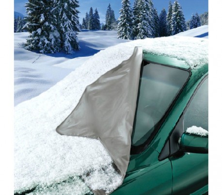 2269 Cubierta parabrisas con correas  GRIS para nieve y sol