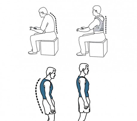 Faja soporte de apoyo con 12 imanes postura corrección unisex espalda hombros
